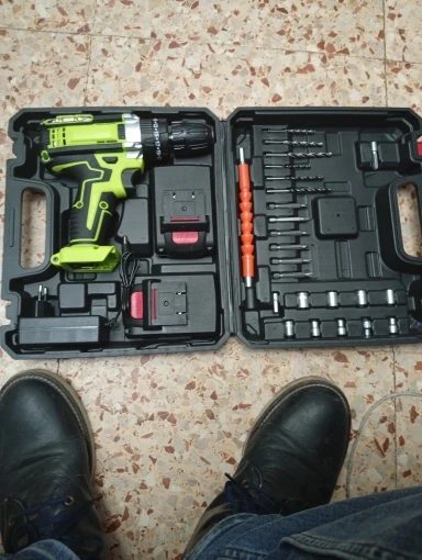 Taladro Eléctrico Inalámbrico 3 en 1 de 28V, Destornillador de Impacto, 25+3 Torque, Taladro Manual Compacto, Herramienta Eléctrica Recargable con Batería. photo review