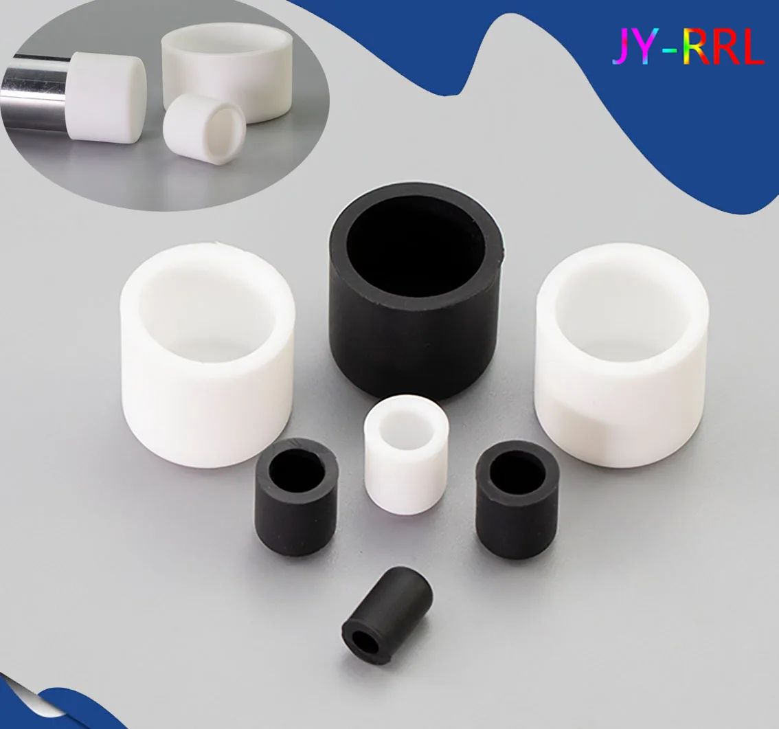 White/Black 3mm-78.5mm Silicone Rubber Round Caps Protection Gasket Dust Seal End Cover Caps For Pipe Bolt Furniture