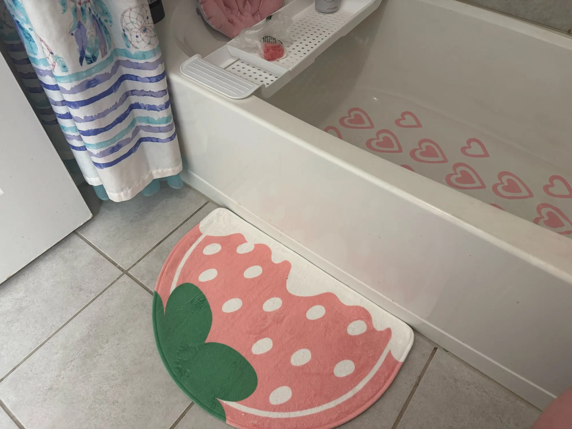 Cartoon Bathroom Mat, customer photo