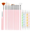 Nail Art Brush Set, Colorful Light Therapy Pen, Dual Tip Drill Pen, Nail Art Tools Pen, Precision Made 5
