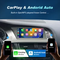 Écran tactile Android Auto sans fil CarPlay pour Audi A4 B8 2008 2009 MMI 2G Radio Systèmes multimédias intelligents Navigation 3