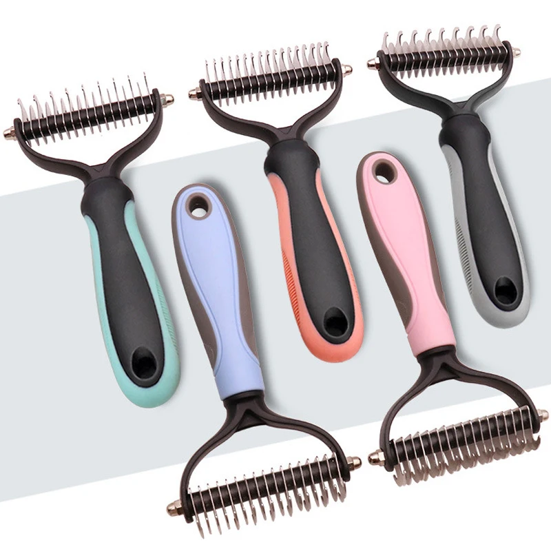 

Dropshipping Cat Dog Comb Effective Cleaning Stainless Grooming Knot Hair Effective Remover Long Haired Pet Puppy Brush
