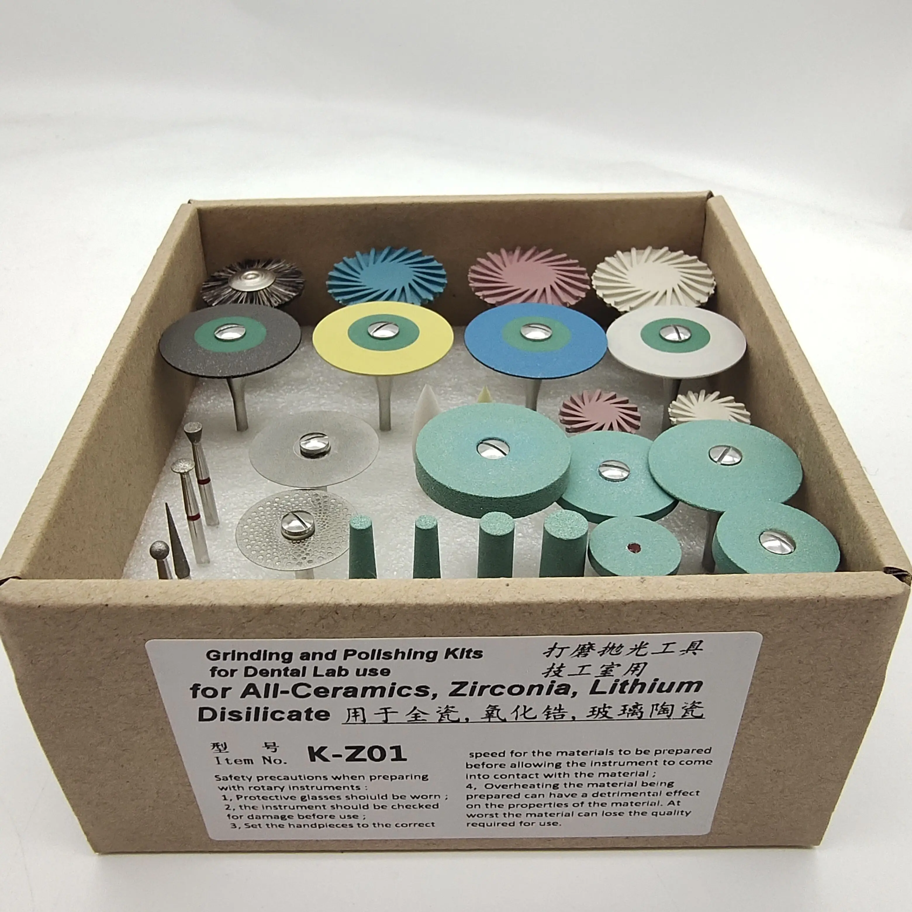 Dental Instruments Hp Bur Grinding Kit For Dental Laboratory Polishing