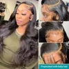13x6 Body wave HD Transparent lace front human hair wig 40 inch Pre Preplucked 5x5 200 Density glueless brazilian wigs for women 4