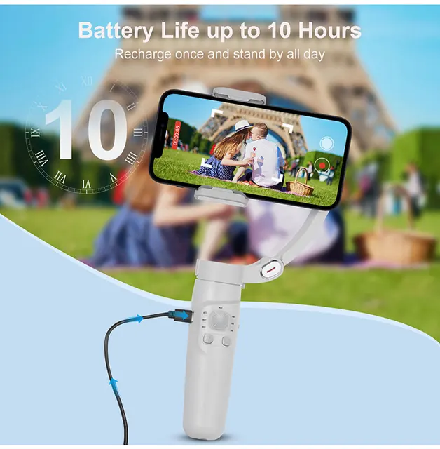 スマートフォン3軸バランススタビライザー折りたたみ式です Amazon.co.jp: AOCHUAN SMART X スマホジンバル スタビライザー