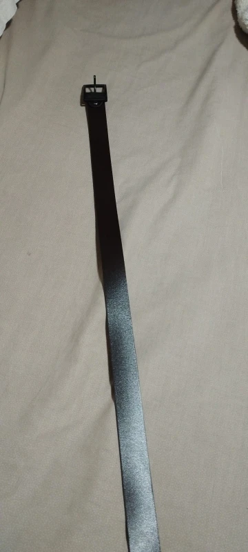 MIDNIGHT SOVEREIGN™ – Black Buckle Genuine Leather Belt photo review