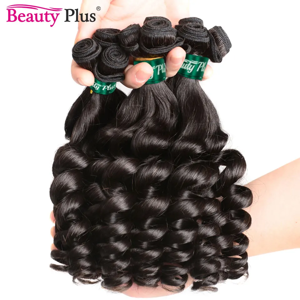 10-32 inch Rose Curly Funmi Human Hair Bundles 10A Grade Pixie Curls Human Hair Extension Brazilian Weave Bundles For Women