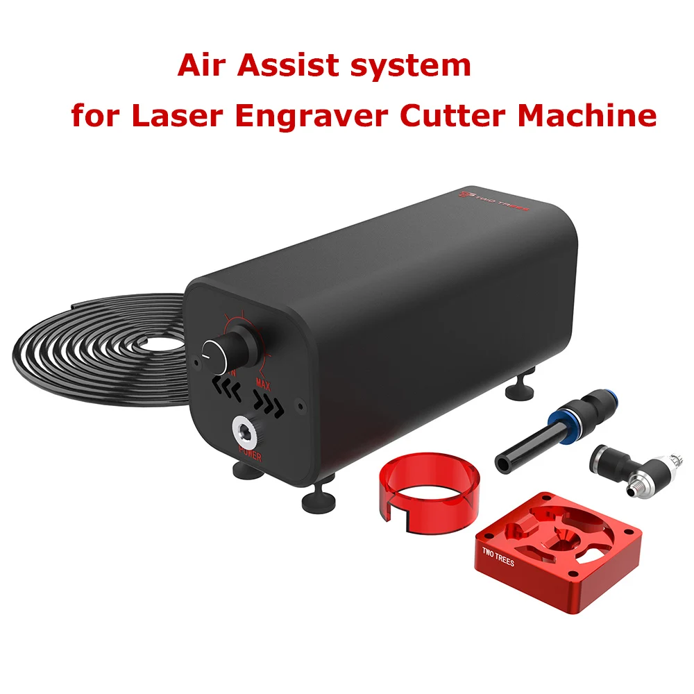 Two trees TTS-55 36W Air Airflow Assist Kit 10-30L/min Air Assist System Remove Smoke and Dust for Laser Engraver Cutter Machine twotrees air airflow assist kit 10 30l min air assist pump low noise remove smoke and dust for laser engraver cutter machine
