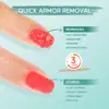 Morovan Gel Polish Remover Kit - Easy Quick No Foil Needed Includes Latex Tape Peel Off Liquid Cuticle Pusher Peeler Oil 6