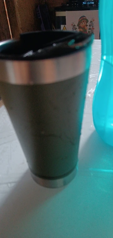 Copo Térmico 473ml COM TAMPA E Abridor Inox Para Quente e Gelado photo review