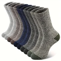 5 paires de chaussettes en laine mérinos pour hommes, chaussettes de randonnée super épaisses, chaussettes thermiques pour temps froid 1