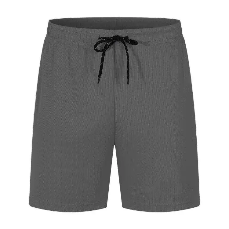 White Shorts Men Japanese Style Polyester Running Sport Shorts for Men Casual Summer Elastic Waist Solid Printed Clothing