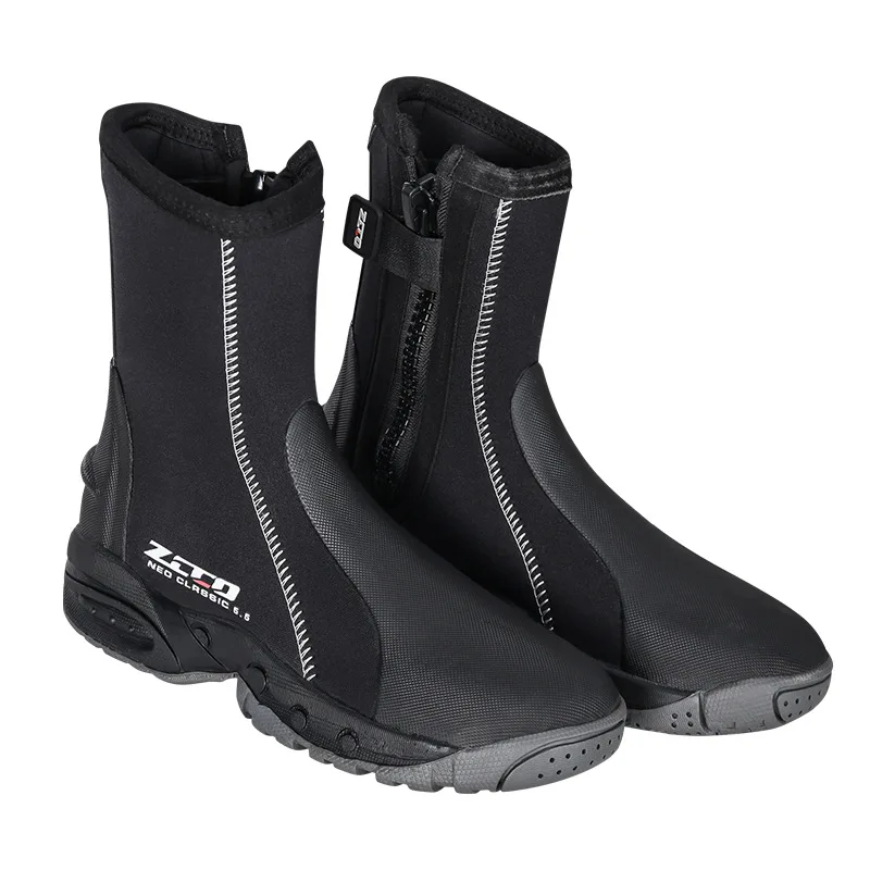 OULYLAN 5mm Diving Non-slip Spearfishing Boots Neoprene Scuba Diving Snorkeling Water Shoes High-top Waterproof Hunting Shoes Ke