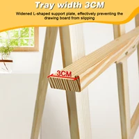 1.5m Artist Easel,Portable Adjustable Wooden Sketch Easel Sketch Drawing For Artist Art Supplies Stand,A-Frame Easel 6