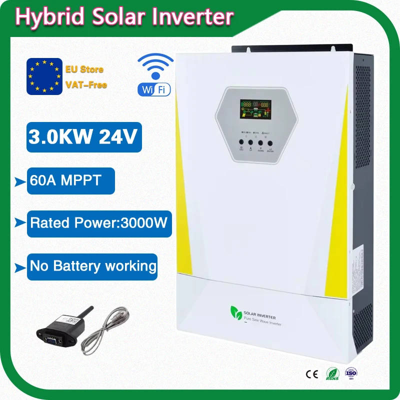 3KW-24V-230V-Off-grid-Solar-Inverter-DC-to-AC-Converter-Work-with ...