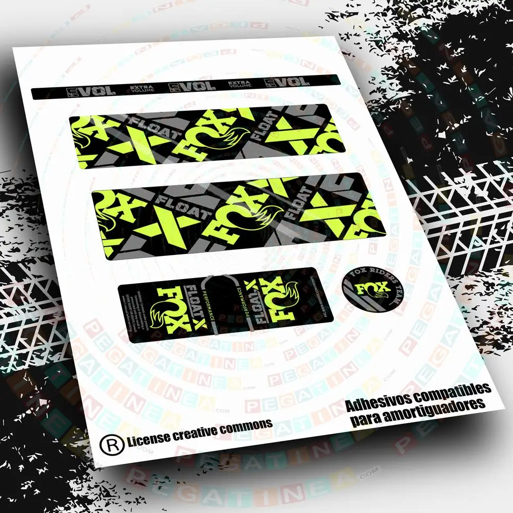 Adesivi Cuscino Fox Float X Performance 2021-22 Wp483 Adesivi Bici, Bici Mtb Btt Accessori Componenti Bici Adesivi