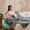 Fleece Blanket - King Size, Grey Color, Lightweight and Ultra Soft, Perfect for Bed, Sofa, Camping, or Travel, Durable and Warm, 4