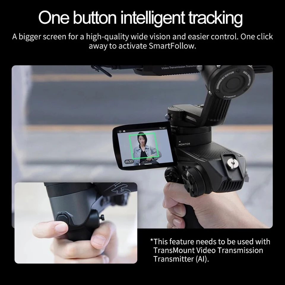 ZHIYUN WEEBILL 2 3-Axis Camera Gimbal with 2.88" Touch Screen Display for Film Shooting Live Streaming Interview Recording