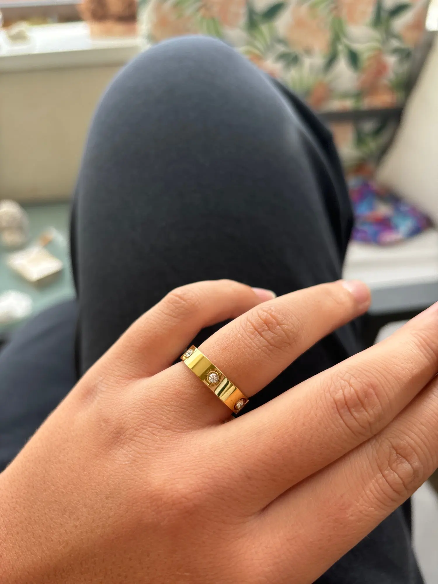 Stainless Steel Rose Gold Color Ring for Women photo review