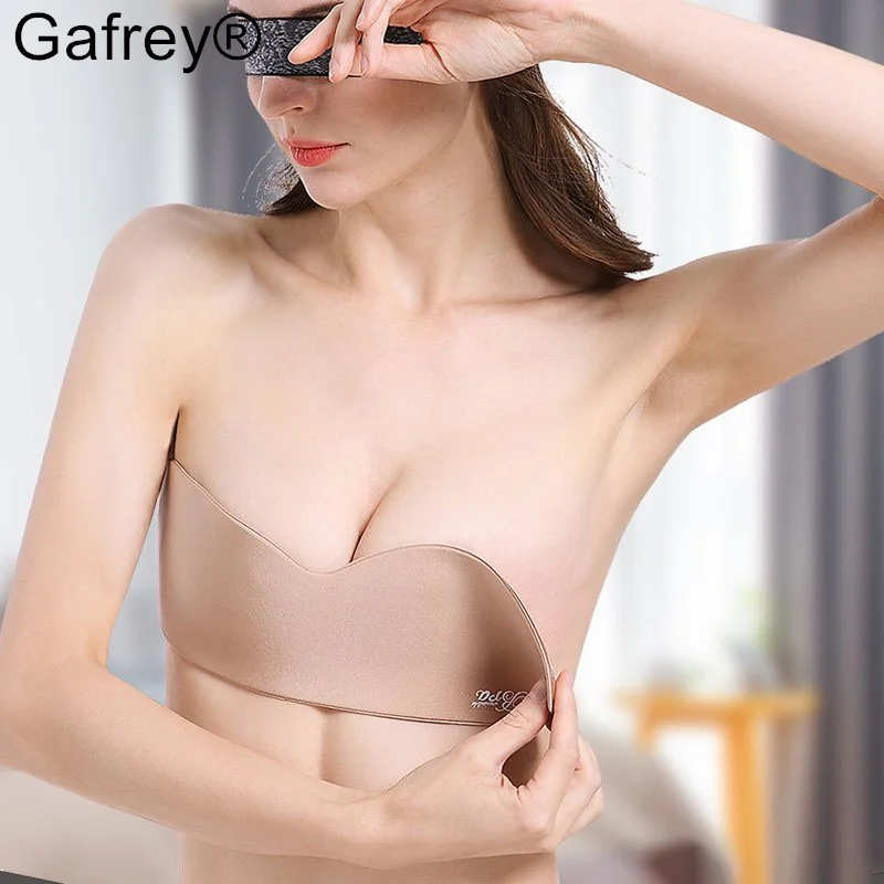 Invisible Silicone Nipple Bra, Push Up Lift Adhesive Bra Pasties, Strapless Invisible Backless