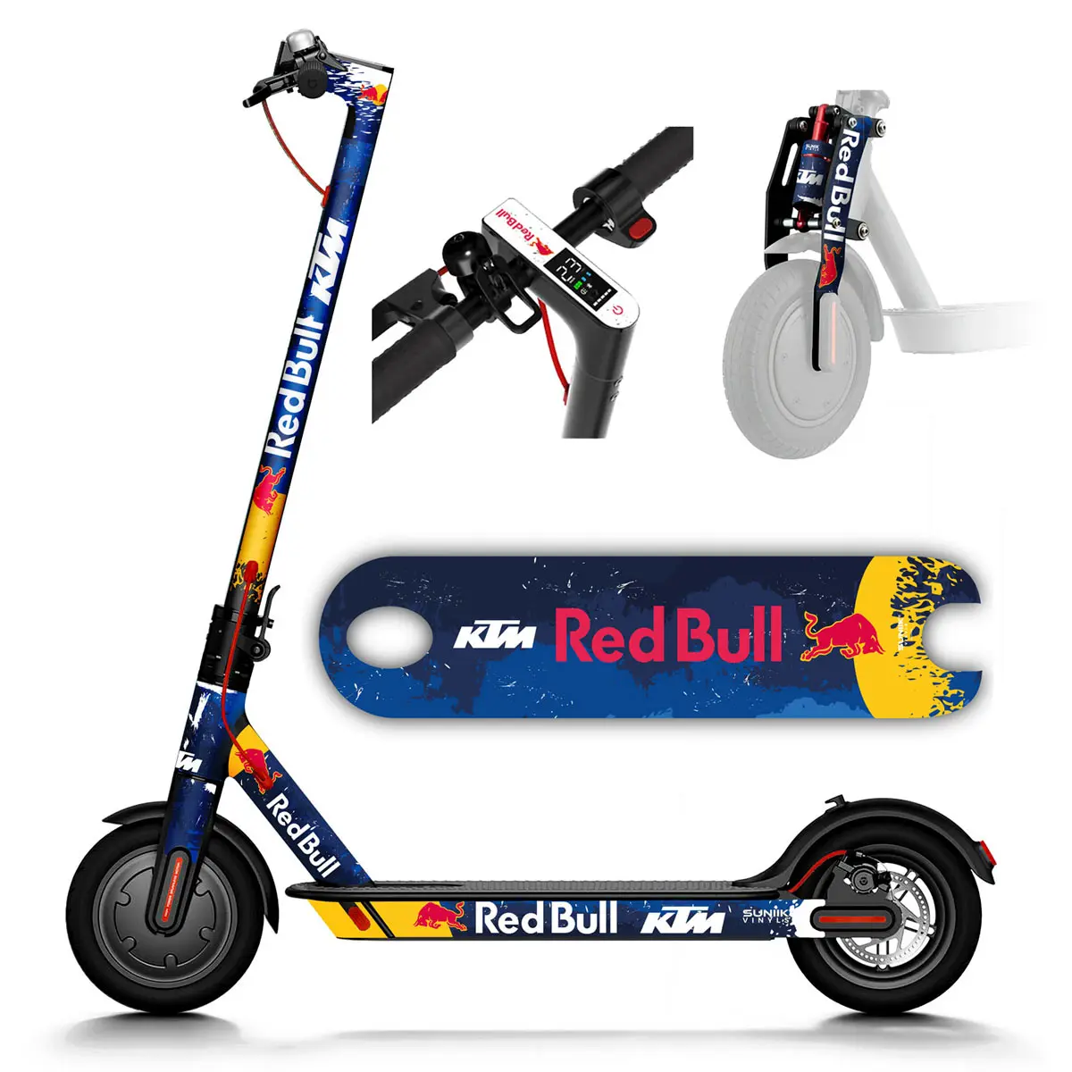 MotuTech Béquille Renforcé Ajustable Pour Xiaomi M365 1S M365 Pro PRO2 MI 3 Essential Lite Kickstand Remplacement Pièce Stand Pied Latéral Gauche/Droite (Rouge+Noir