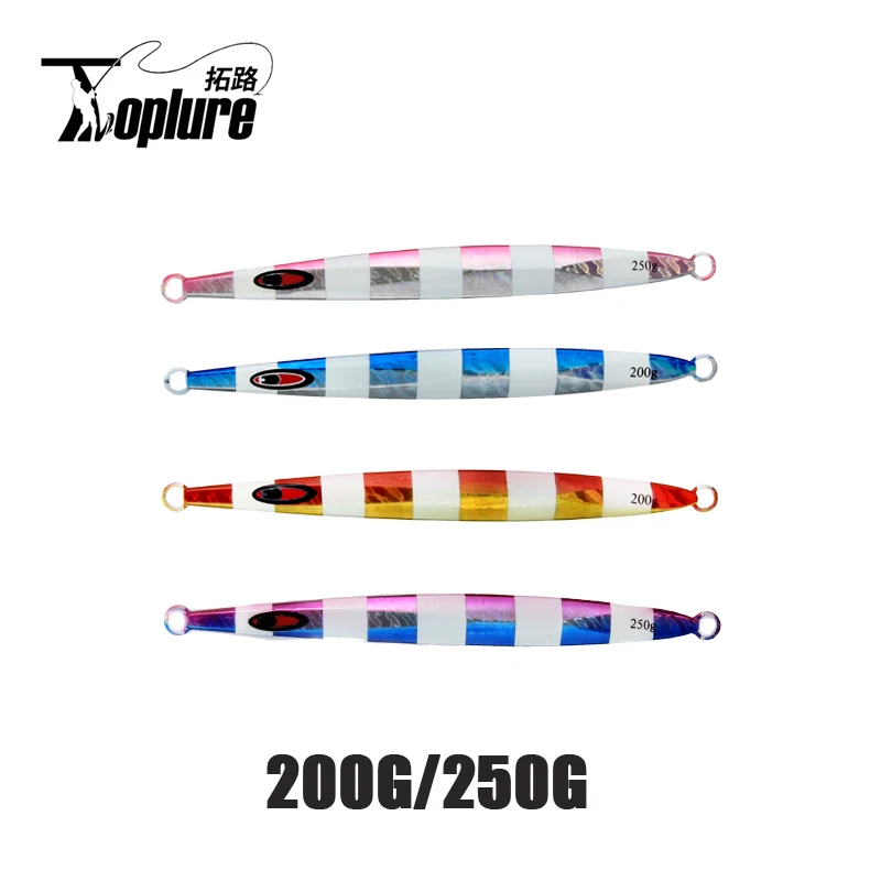 

Тонущая приманка для джиггинга TOLU, 200 г, 250 г, лазерный искусственный Джеркбейт, рыба, морская металлическая жесткая приманка, приманка для окуня