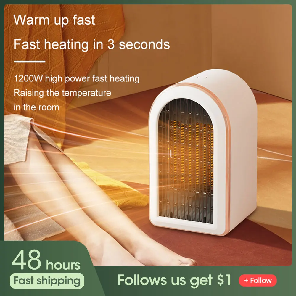 

1200W Portable Heater Electric Heater Home Appliance Heating Stove PTC Ceramic Fast Heating Energy Saving