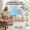 Ventilateur rechargeable USB de 9 pouces, pliable et télescopique, petit ventilateur à batterie de 8000 mAh, ventilateur de table réglable à 4 vitesses avec télécommande