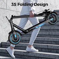 HiQiS V10 e-scooter 500W moteur 36V 10.5Ah 40KMH vitesse 30KM portée pliable EScooters 10 pouces pneu à Air Scooter électrique pour adultes 6