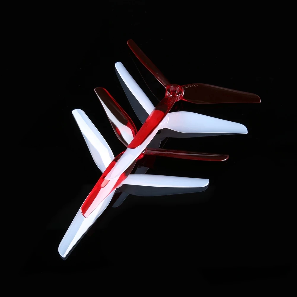 HQ Prop Ethix P4 Candy Cane 5.1x4x3 5140 3 blade Propeller for 5inch FPV Drone 2CW+2CCW 4pcs/bag FPV Drone Racing