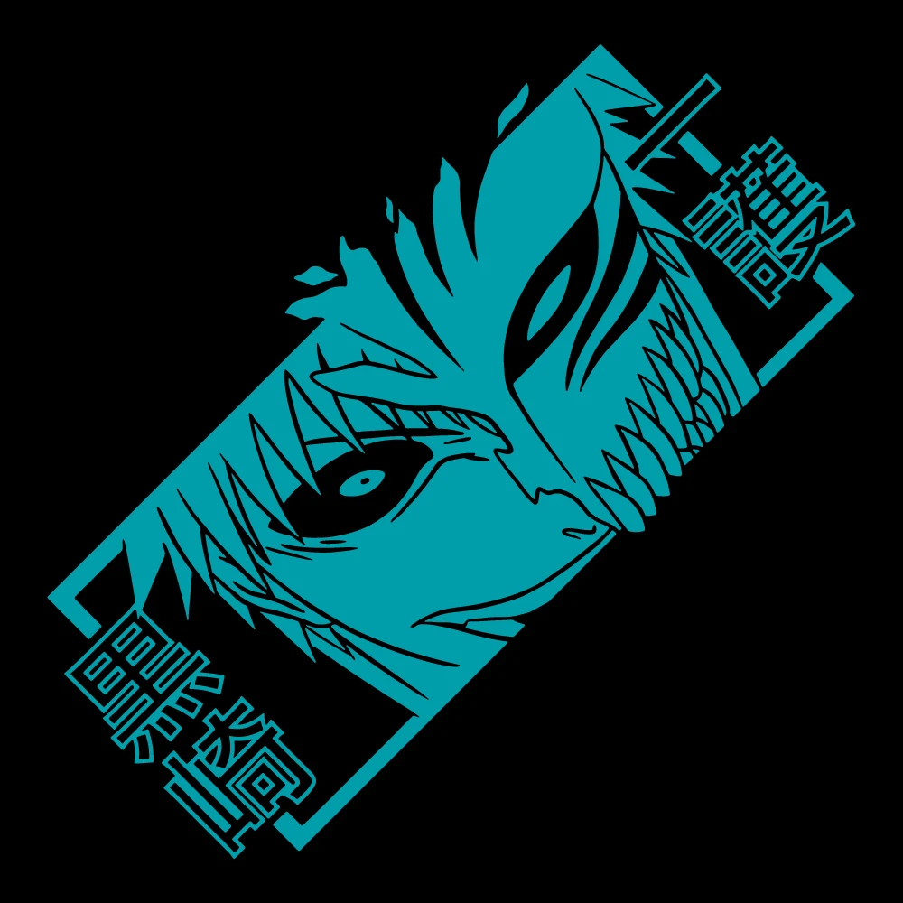 Anime-Inspired Waterproof Car Sticker featuring Ichigo Kurosaki – Stylish Japanese Design