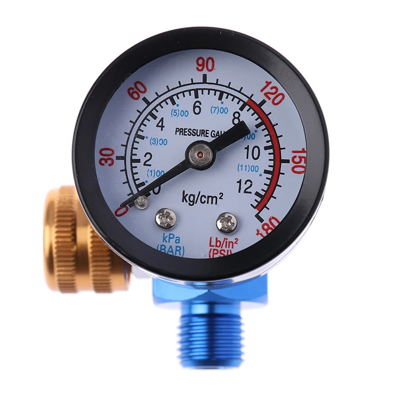 1/4npt Hvlp Spary Gun Regulator Air Pressure Gauge for Spray Gun spray gun regulator
