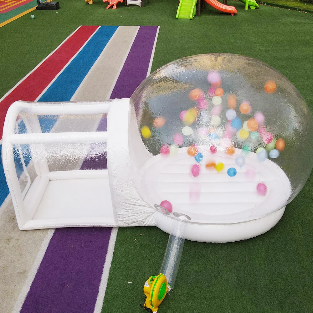 Inflatable Bouncing Bubble House Upgraded Version Inflatable Bubble Tent with Jumping Base Commercial Grade PVC Ballons House 4