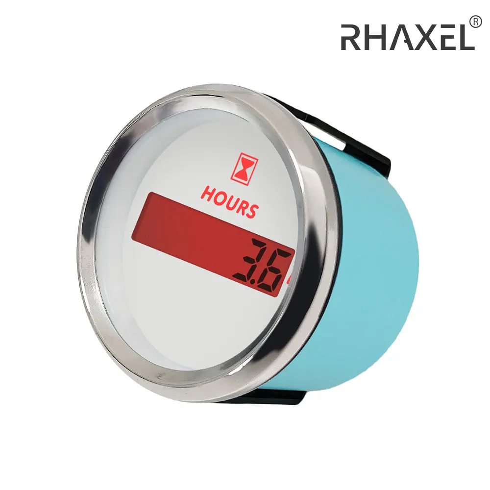 

Измеритель часовой RHAXEL 52 мм (2 дюйма) с красной подсветкой, 9-32 В, для автомобилей, грузовиков, лодок