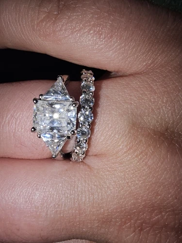 Sparkl365 Moissanite™ ISLAS Full Eternity Band [18K White Gold over Silver S925]