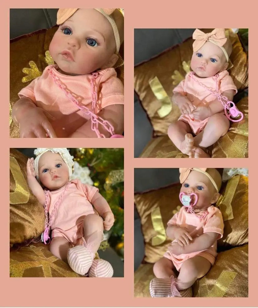 NPK 18inch Reborn Baby Doll Meadow Soft Body 100% handmade 3D Skin with Visbile Veins Collectible Art Doll Christmas Gift photo review