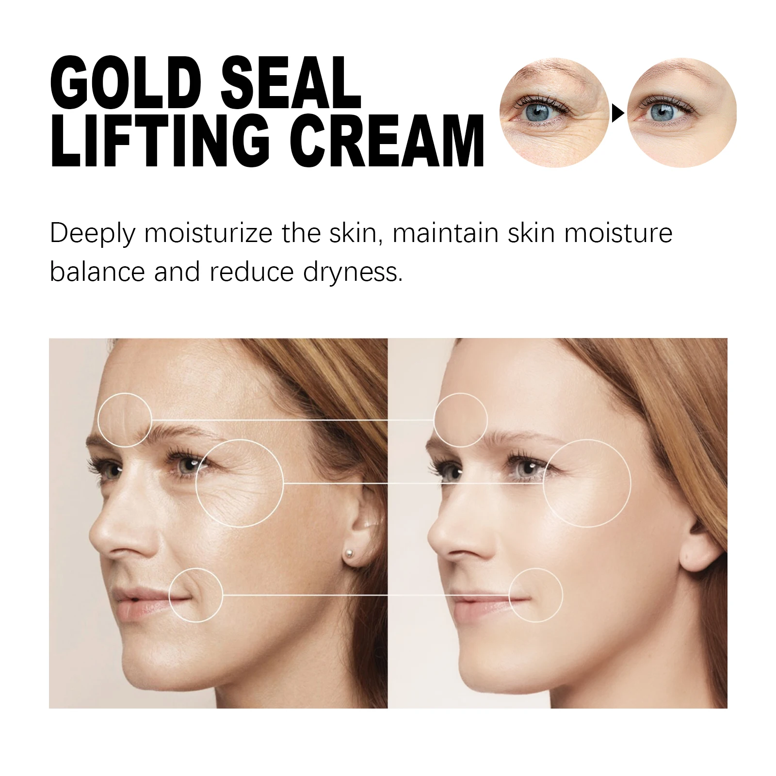 Hoygi Lifting Face Cream Fade Fine Lines Brightening Skin Tone Wrinkle Removal Tightening Reduce Dryness Smoothing Face Cream