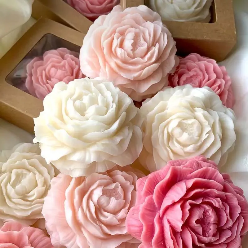 1pc Soy Wax Flower Shape Candles Making Silicone Mold for Handmade Minimalism Decorative Candles Floral Shaped 2