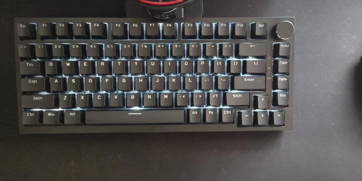 Ajazz AK820/AK820Pro Teclado mecánico para juegos Bluetooth 5,1/teclado personalizado inalámbrico/con cable C con perilla junta de intercambio en caliente photo review