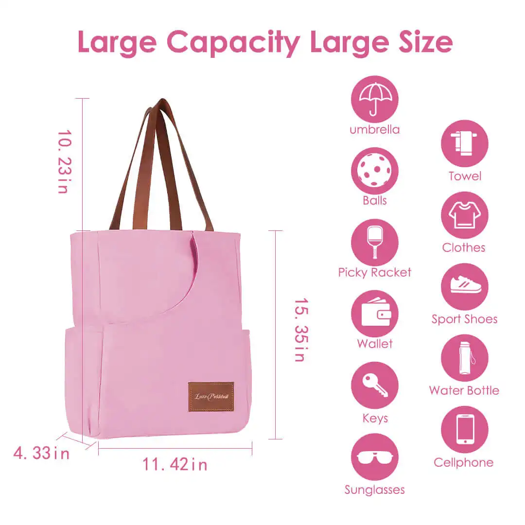 Luzzpickleball Versatile Pickleball Paddle Shoulder Bag for Pickleball Racquet Bag for Women Men