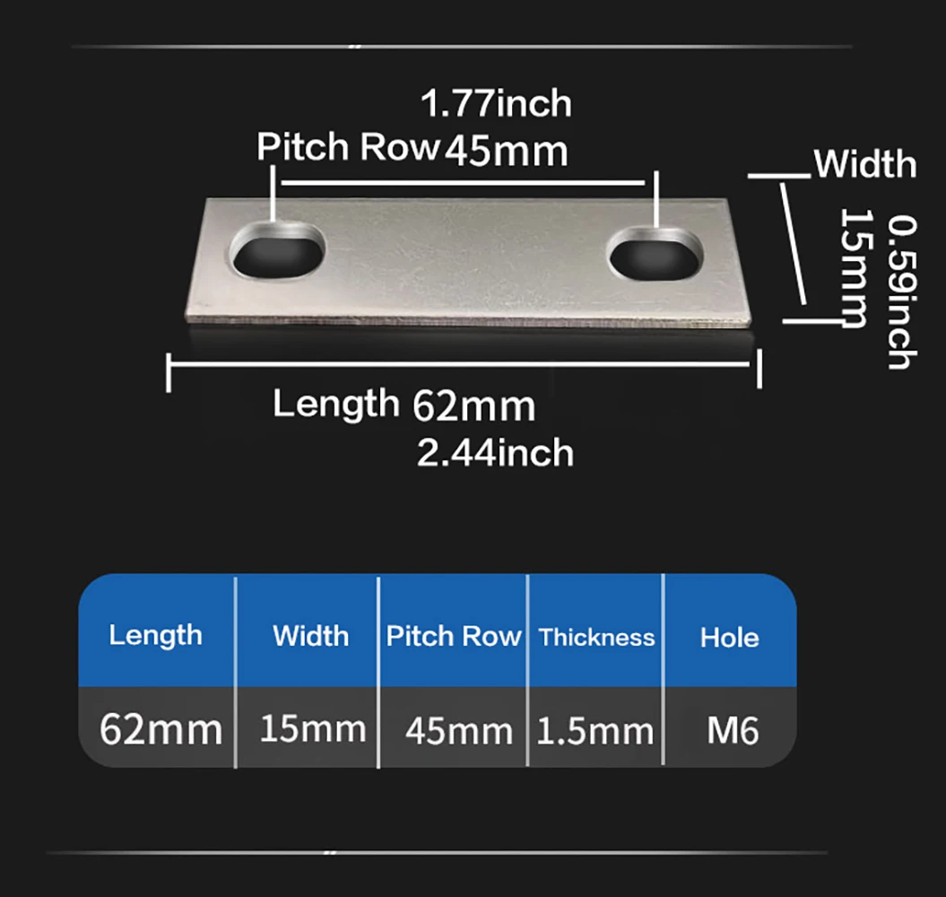 Connecteurs De Rails Massoth échelle G – 50 Pièces Nickelés 15 Mm – Voie 45 Mm