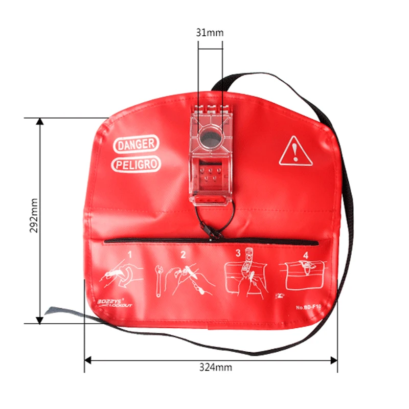 estilo do saco dispositivo fechamento da seguranca valvula de bola flange 05
