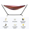 Outdoor Hammock With Adjustable Stand- Stylish Swimming Pool Garden Hammock Bed With Storage Bag, 600lb Capacity Swing Hammock 3