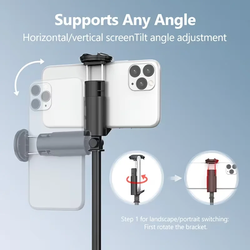 QAML 165cm All-in-one Selfie Stick & Tripod.Features Wireless Remote, Extends 10-18cm For Phone Grip.Portable,_voghion.com