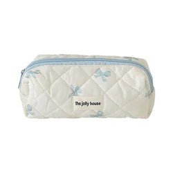 Plush Pink Cartoon Rabbit Star Pencil Case with Zipper - Large Capacity Stationery Bag (C)