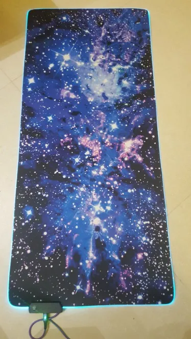 Galaxy Mouse Pad RGB 300X800X3MM Blue Star photo review