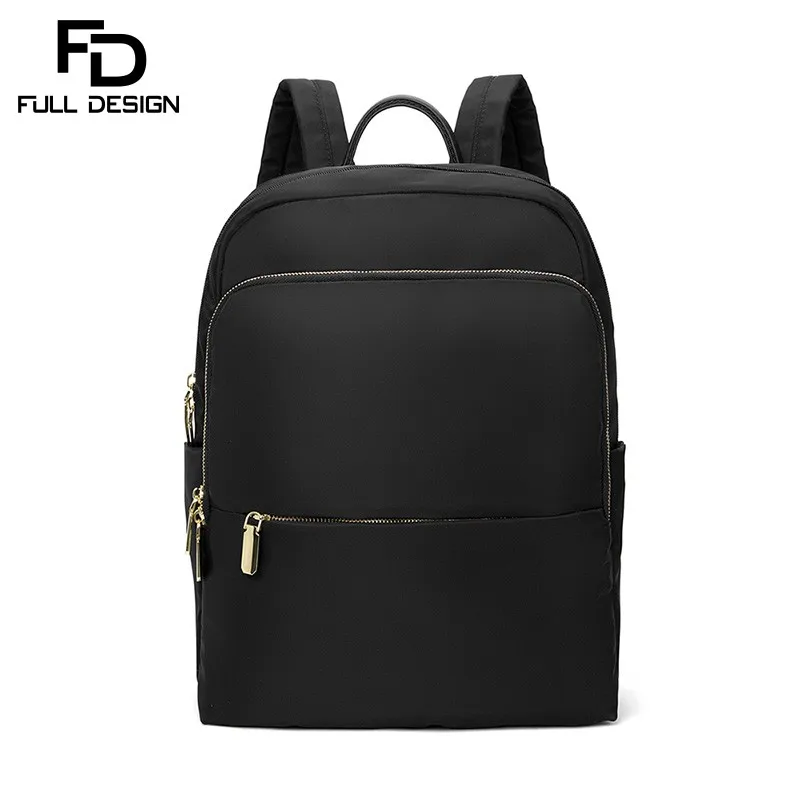 

FULL DESIGN Office Lady Backpack 14 inch Laptop Bag Waterproof School Bag