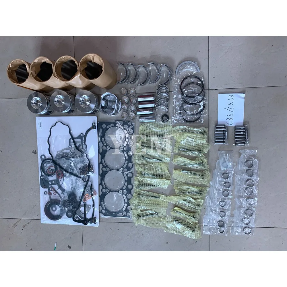 

Запчасти для дизельных двигателей Caterpillar C3.3B, комплект для ремонта капитального ремонта с комплектом прокладок, подшипников и клапанов