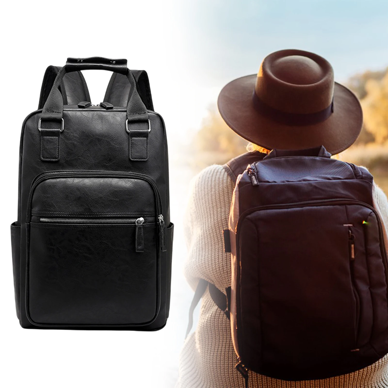 Drum Sticks Drum Accessories PU Leather Drum Stick Drumsticks Bag Carrying Case Parts Accessory Drum Stick Gig Bag Handbag Backpack Music Score Book