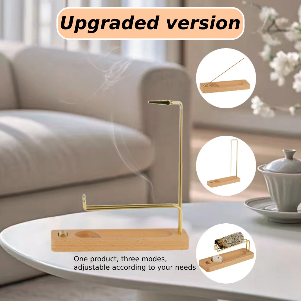 Palo Santo Holder Desktop Furnishings Table Centerpiece Multifunction Fragrances Diner Sage Holder Incense Burning Gift - Image 4